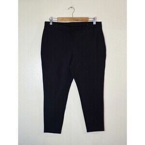 Chico’s Pull-On Ponte Crop Pants Black Size 2 Stretch Black Casual